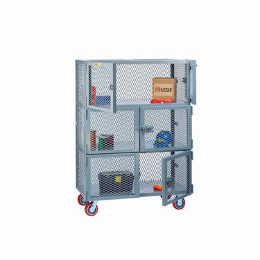 3 Compartment Mobile Storage Locker - Model SC26D24486PY